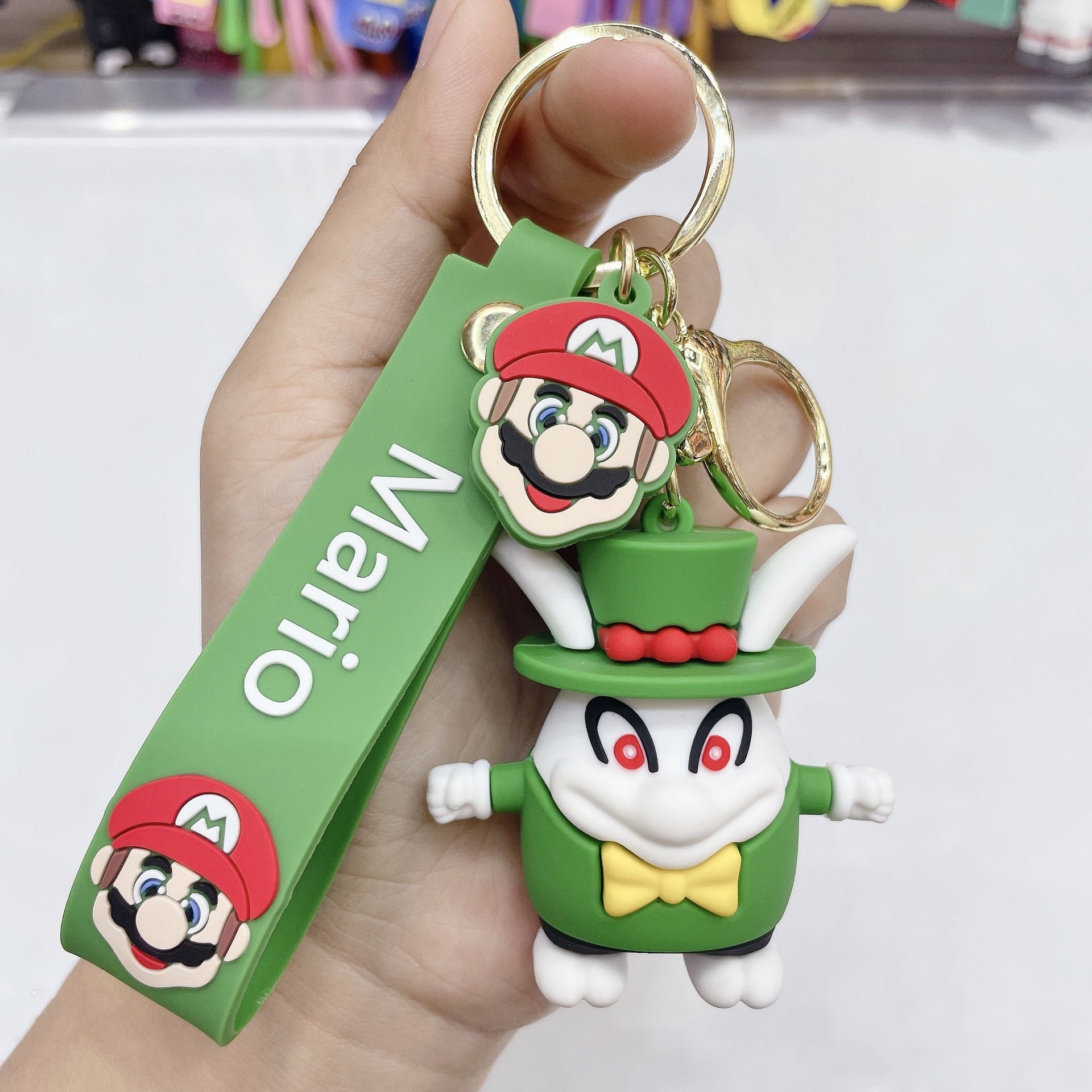 Super Mario 'Topper' Keyring Puppet Keychain