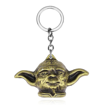 Star Wars 'Dimensional Yoda | Brass' Keyring Metal Keychain