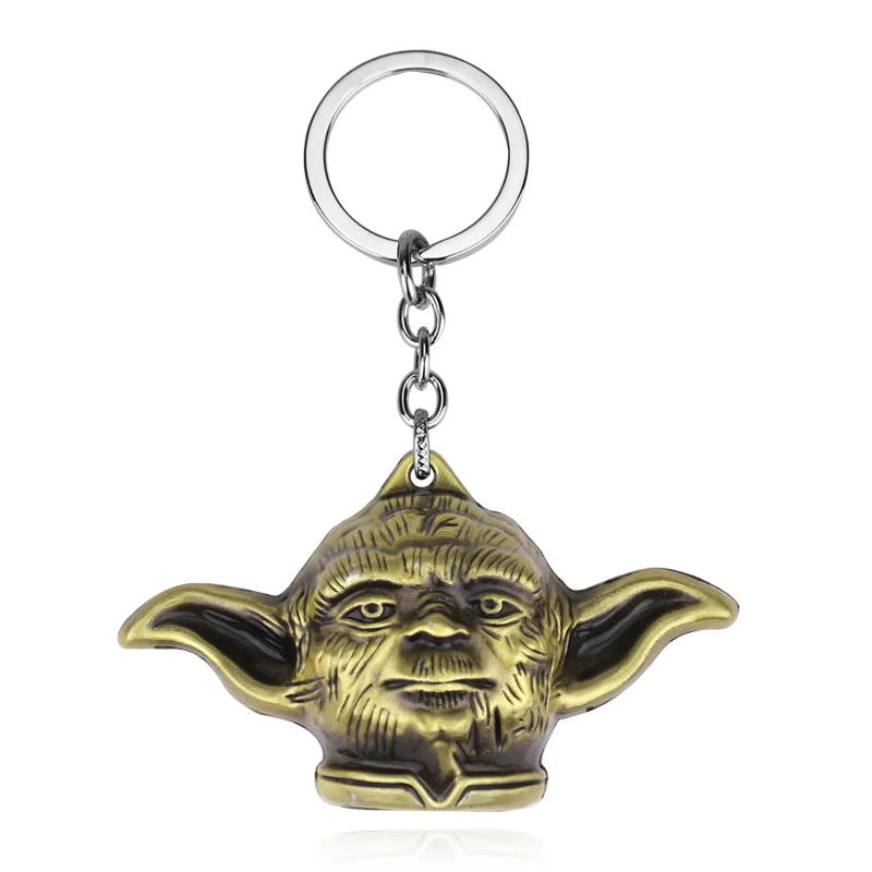 Star Wars 'Dimensional Yoda | Brass' Keyring Metal Keychain