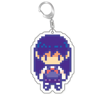 Omori 'Mari | Pixel | Violet' Keyring Plastic Keychain