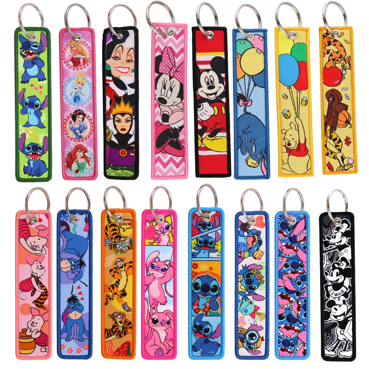 Charming Princesses Embroidered Keyring Keychain