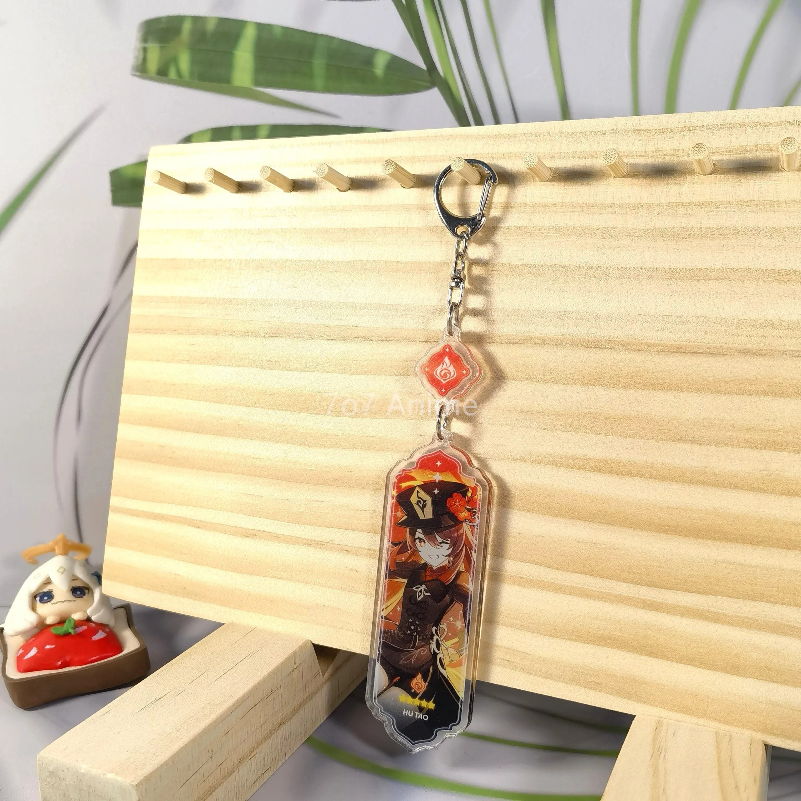 Genshin Impact 'Hu Tao' Keyring Metal Keychain