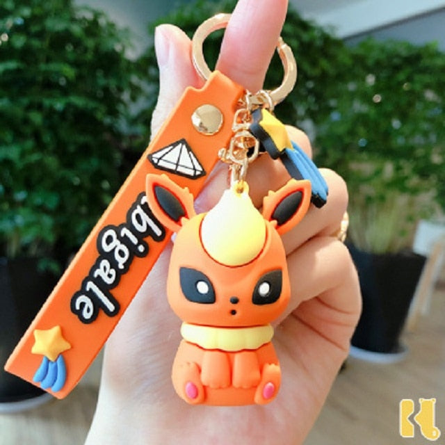 Pokemon 'Flareon' Keyring PVC Keychain