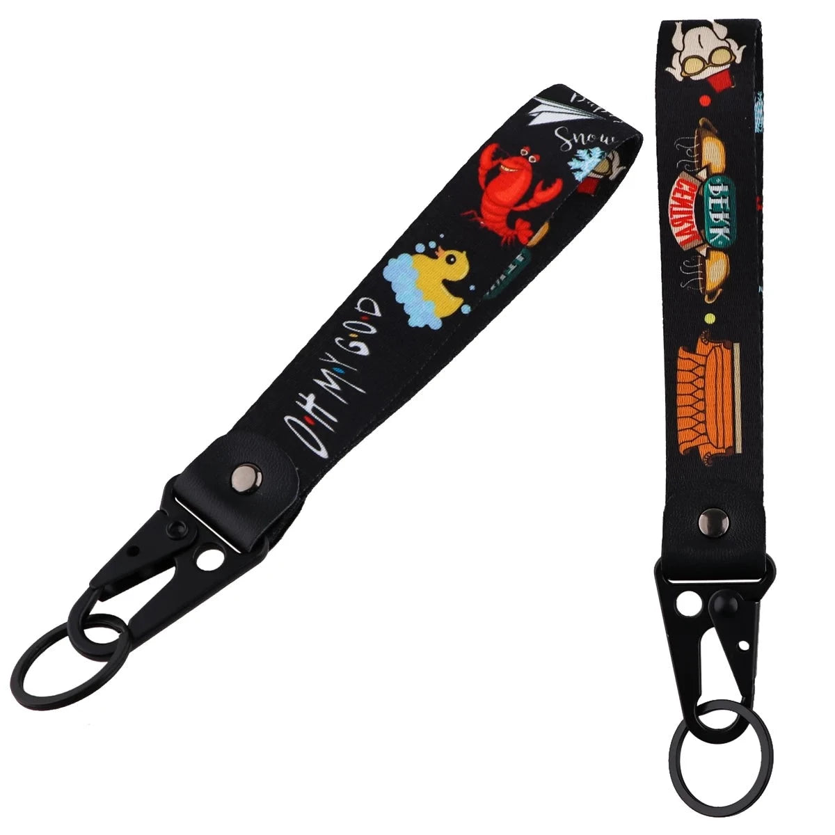 Friends 'Oh MG' Wrist Lanyard Keychain with Keyring Clip