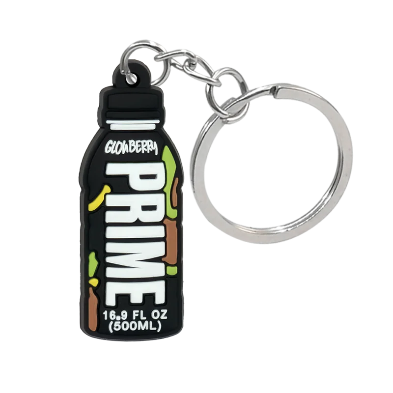 Prime 'Glowberry' Keyring Silicone Keychain