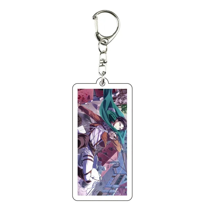Attack on Titan 'Captain Levi in Action' Acrylic Keyring Keychain