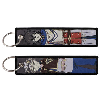 Black Clover 'Asta x Yuno' Embroidered Keychain