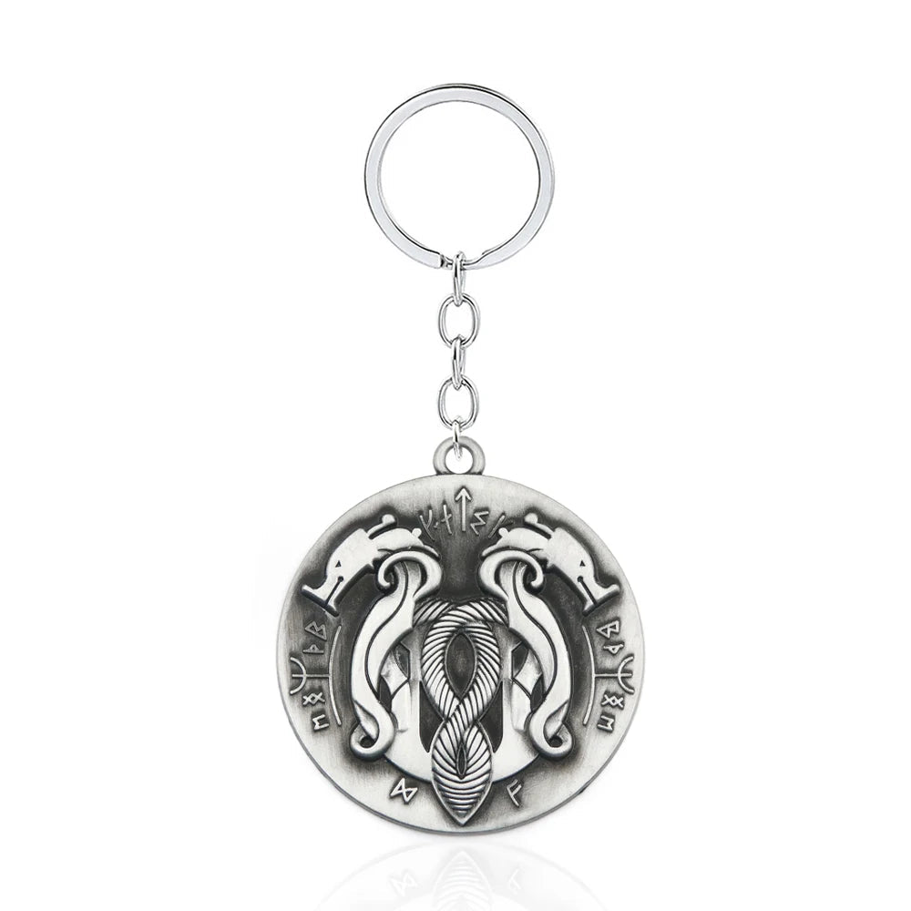 God of War Ragnarok 'Snake' Keyring Metal Keychain