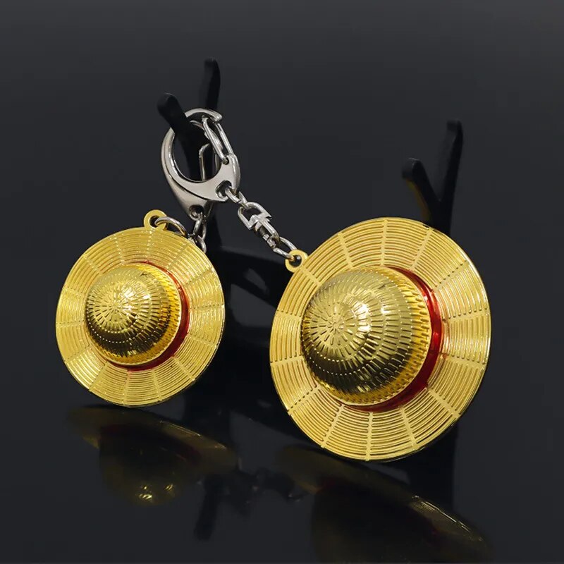 One  Piece 'Straw Hat' Keyring Metal Keychain