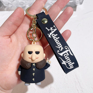 Addams Family 'Uncle Fester | Chibi' Keyring Silicone Keychain