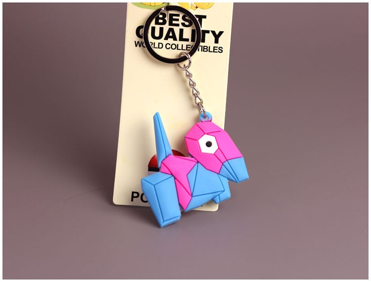 Pokemon 'Porygon' Keyring Silicone Keychain