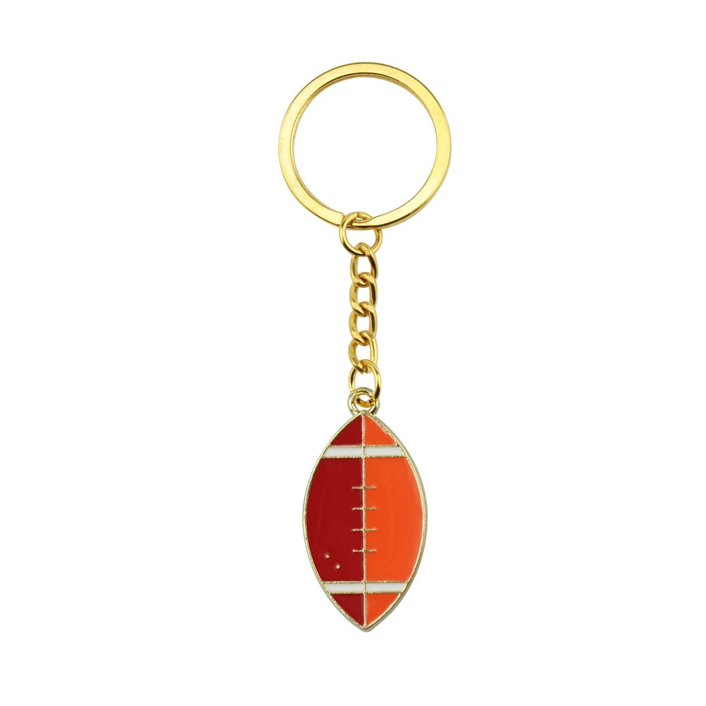 'American Football' Enamel Keyring Keychain