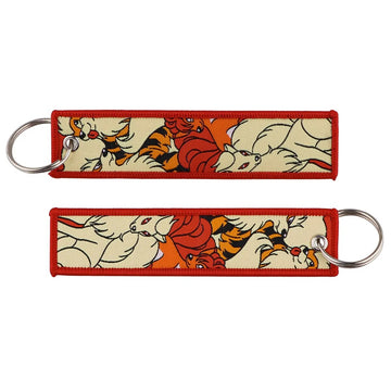 Pokemon 'Fire Type' Embroidered Keychain