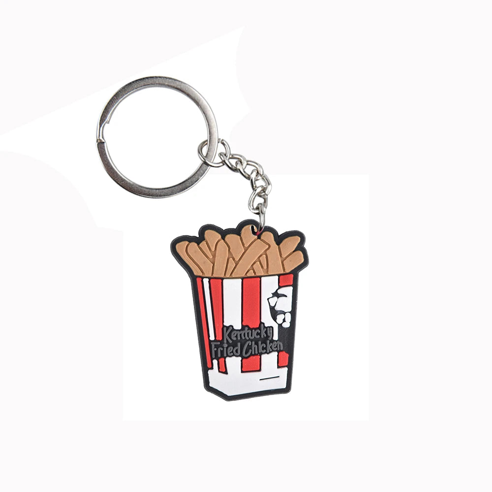 'KFC Fries' Keyring Rubber Keychain