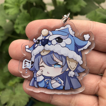 Honkai Impact 3rd 'Fu Hua | Dragon Hat' Keyring Plastic Keychain