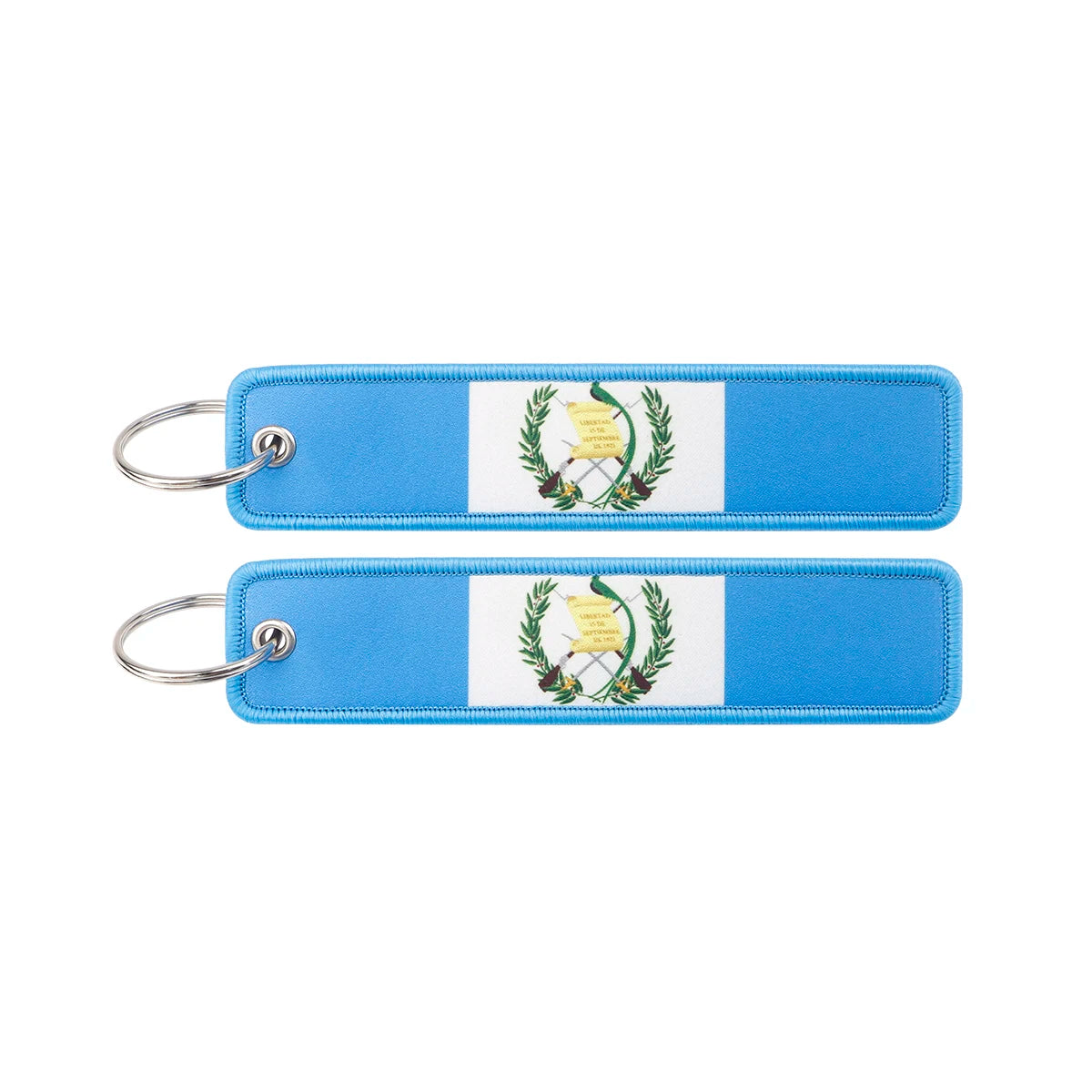 National Flag 'Guatemala' Embroidered Keyring Keychain