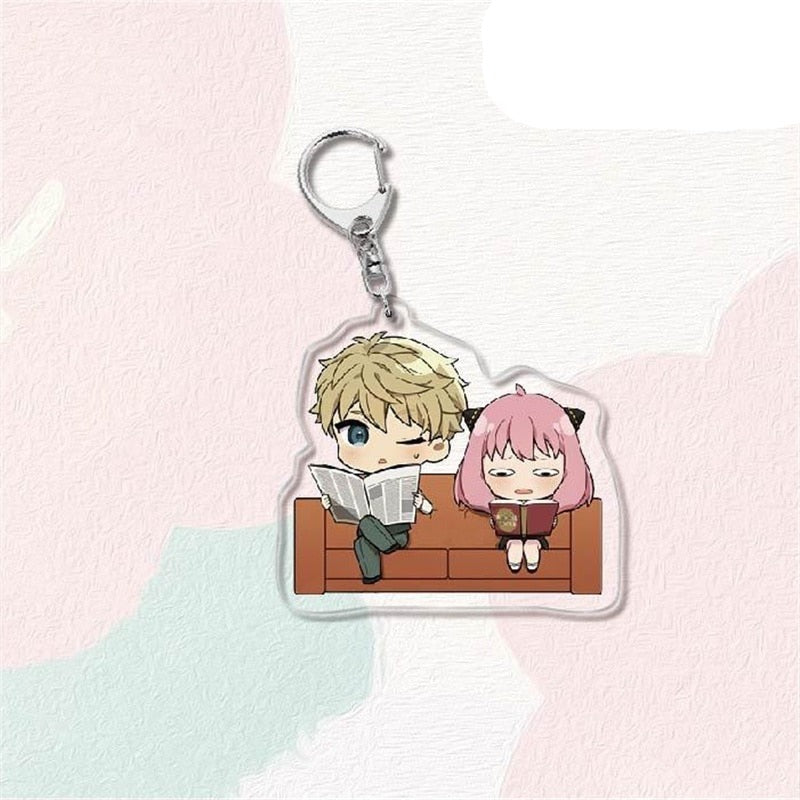 SPY X FAMILY 'Loid And Anya Forger' Keyring Acrylic Keychain