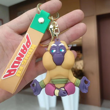 Kung Fu Panda 'Master Monkey' Keyring Silicone Keychain