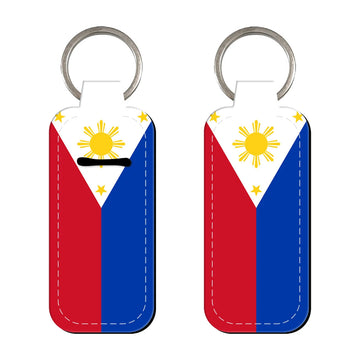 Flags of Philippines Lipstick Holder Keychain