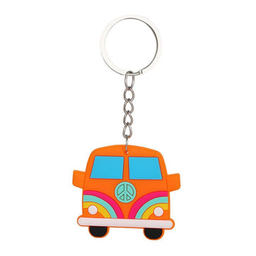 Cartoons 'Volkswagen Bus' Keyring Silicone Keychain
