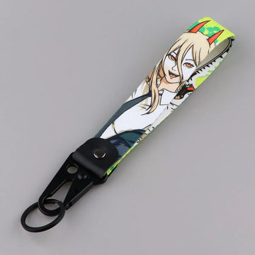 Chainsaw Man 'Power' Wrist Lanyard Keychain with Keyring Clip