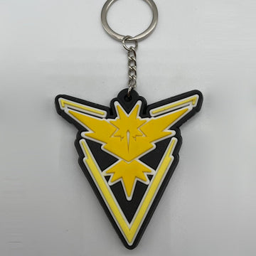 Pokemon 'Zapdos Badge' Keyring Rubber Keychain