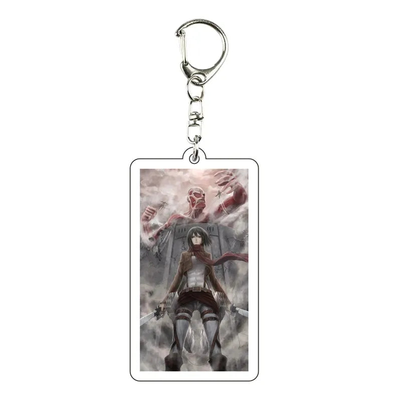 Attack on Titan 'Epic Mikasa & Titan' Acrylic Keyring Keychain