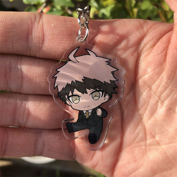 Danganronpa 'Hajime Hinata' Keyring Plastic Keychain