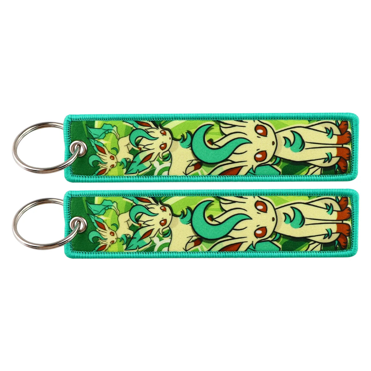 Pokemon 'Leafeon' Embroidered Keychain