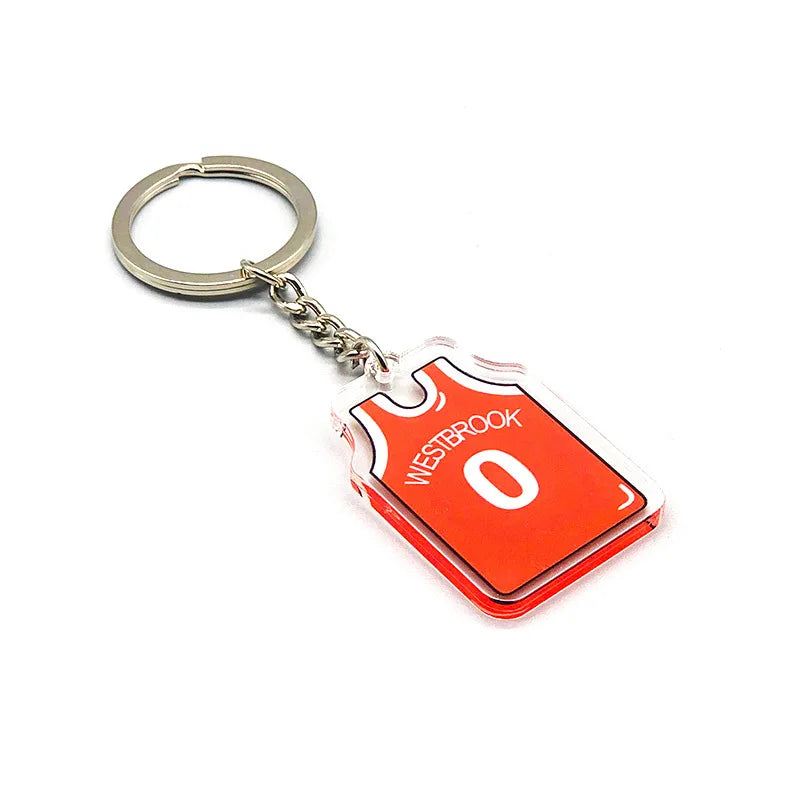 Basketball Jersey 'Westbrook 0' Keyring Acrylic Keychain