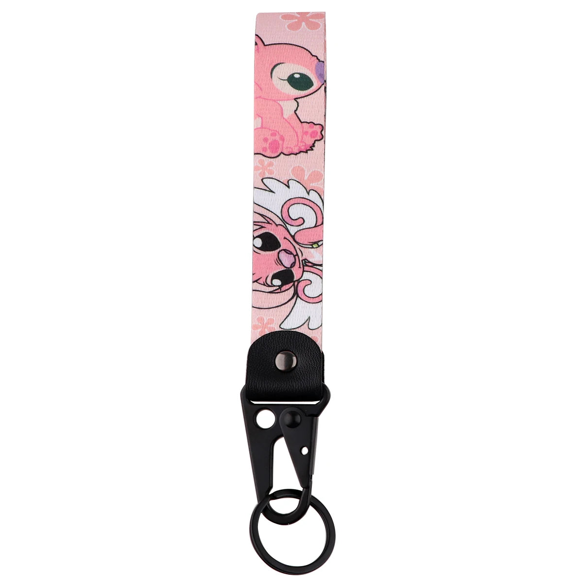 Lilo and Stitch ‘Angel' Wrist Lanyard Keyring Clip Keychain