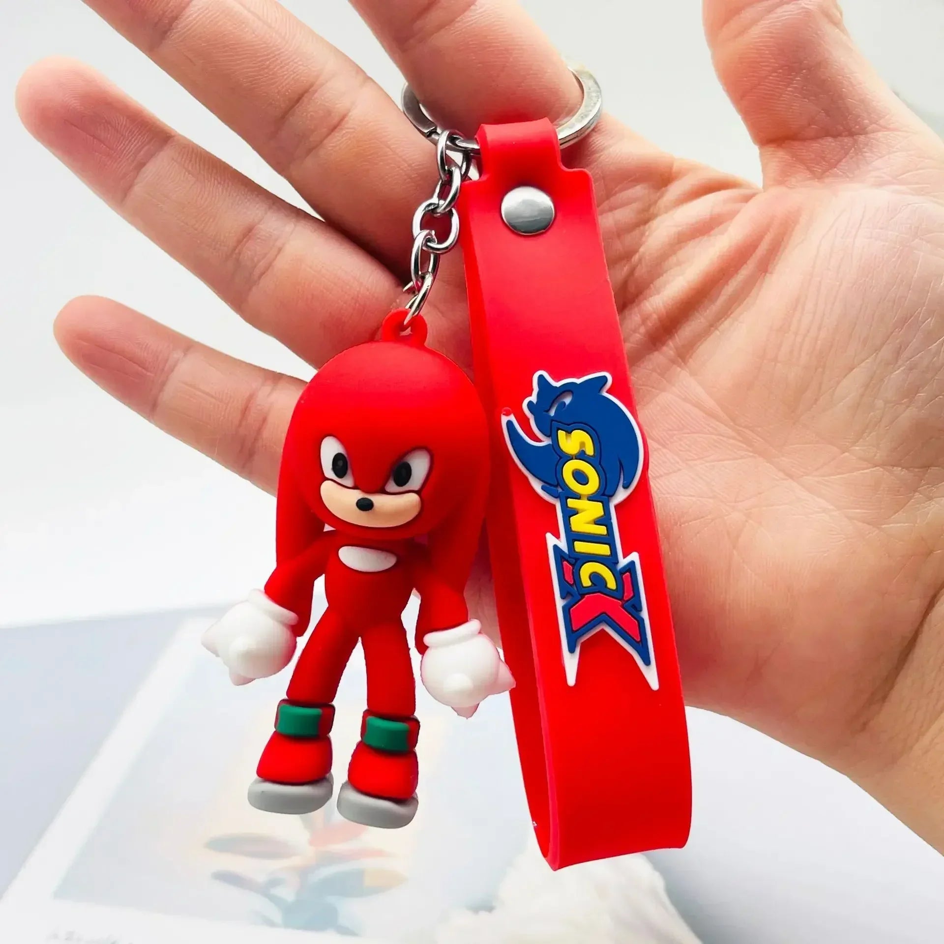Sonic the Hedgehog 'Knuckles' Keyring Silicone Keychain