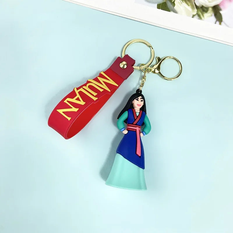 'Fa Mulan' Keyring Silicone Keychain
