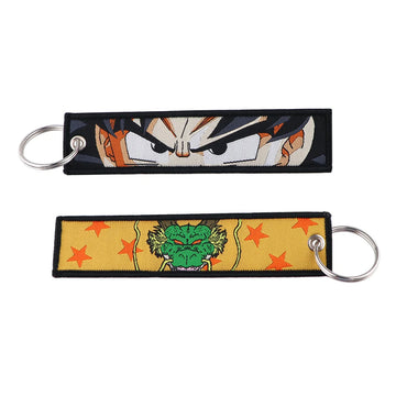 Dragon Ball Z 'Goku's Eyes and Shenron' Embroidery Keyring  Keychain
