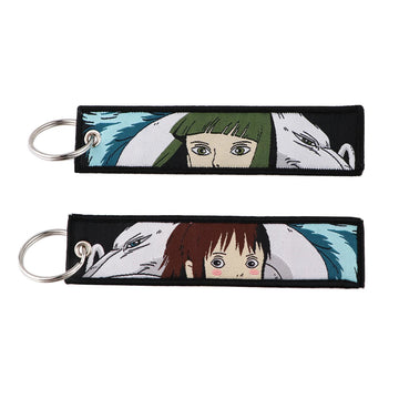 Spirited Away 'Chihiro and Haku' Embroidered Keychain