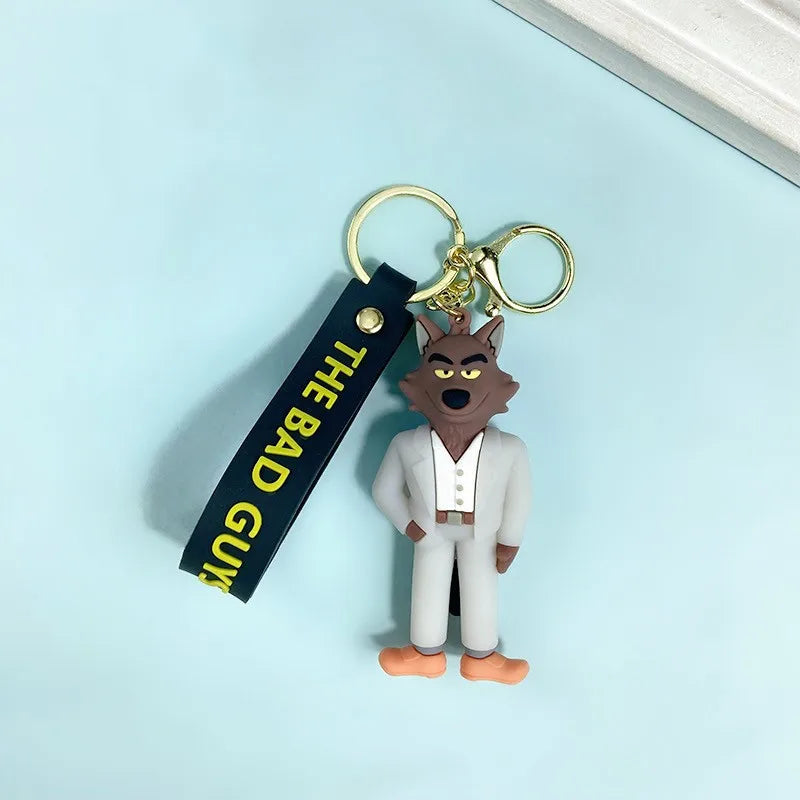 The Bad Guys 'Mr. Wolf' Keyring Silicone Keychain