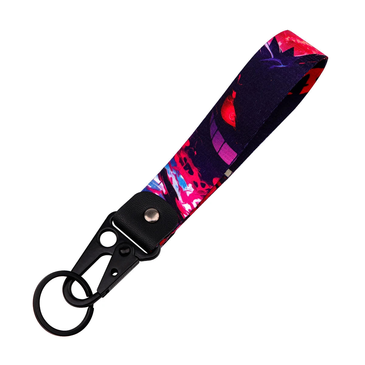 Pokemon 'Poison Gengar' Wrist Lanyard Keyring Clip Keychain
