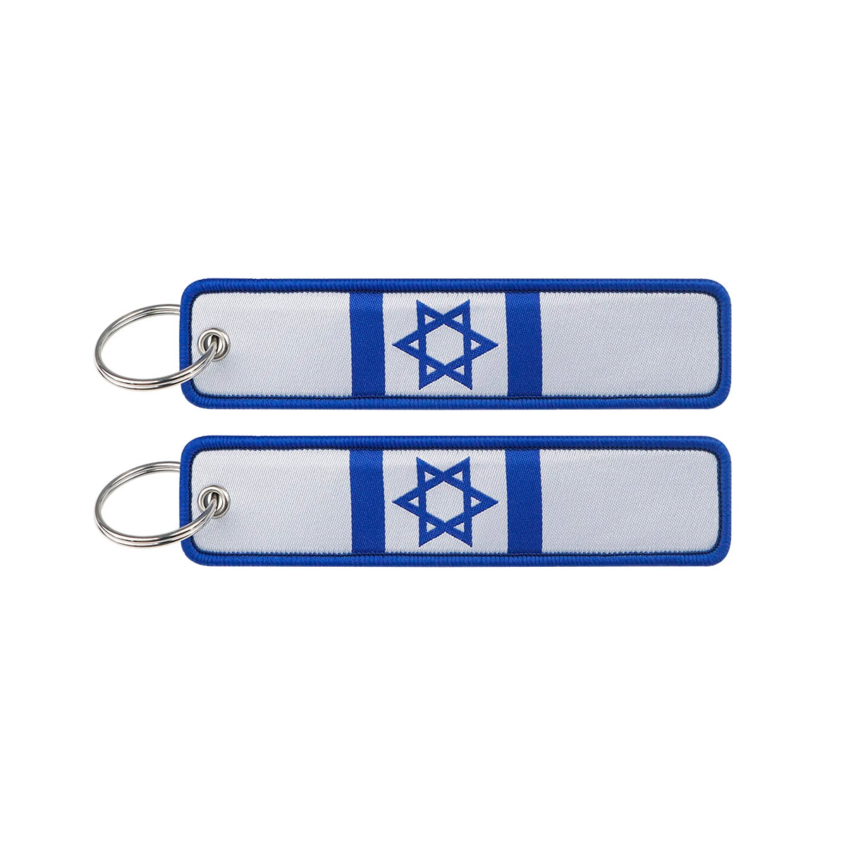 National Flag 'Israel' Embroidered Keyring Keychain