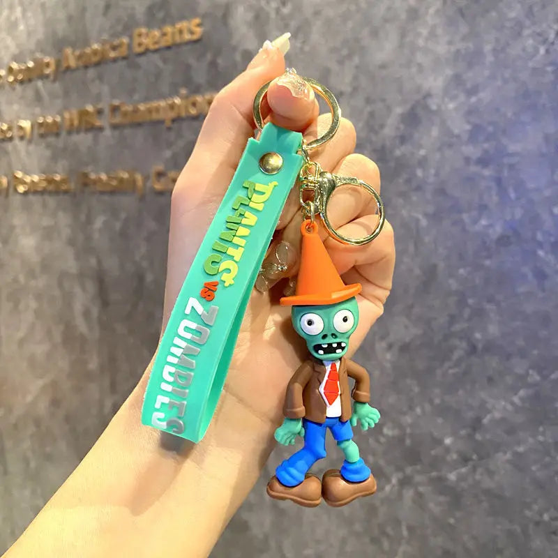 Plants vs. Zombies Set of 8 Silicone Keyring Keychain
