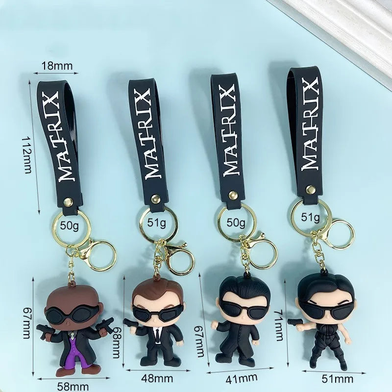 The Matrix 'Neo' Silicone Keyring Keychain