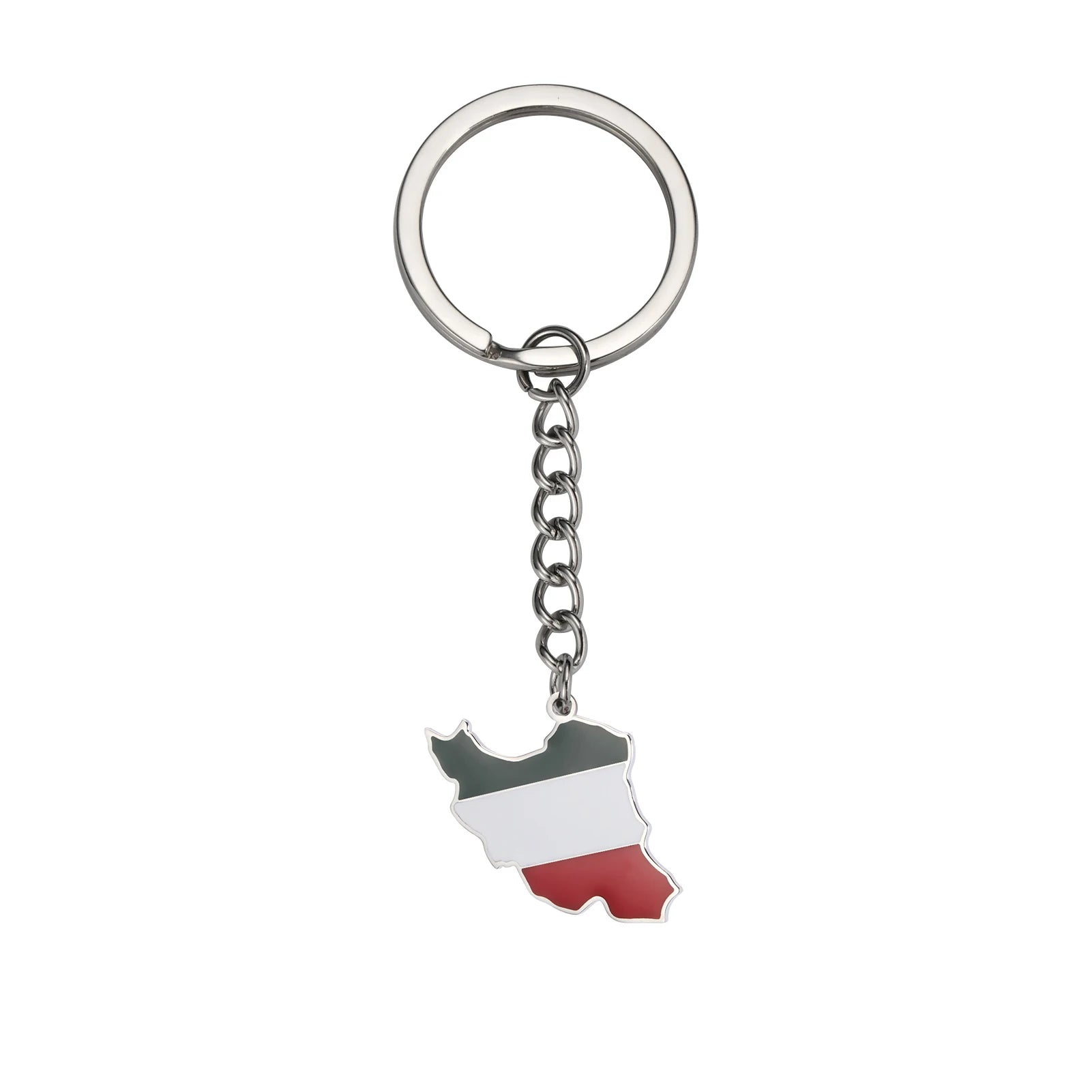 Flag Map 'Iran' Keyring Metal Keychain