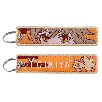 Genshin Impact 'Yoimiya' Embroidered Metal Keychain