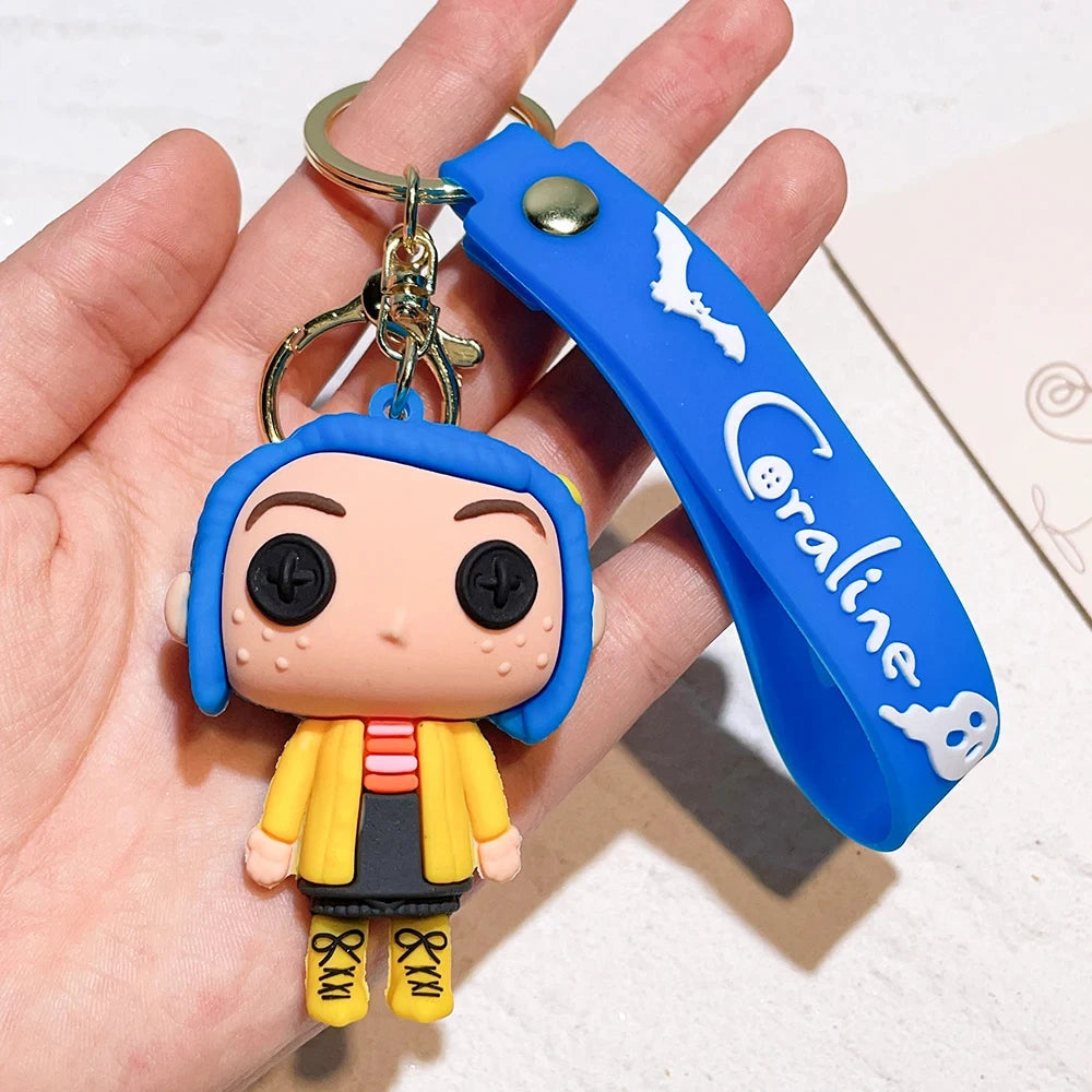 Coraline ‘Posses' Keyring Silicone Keychain