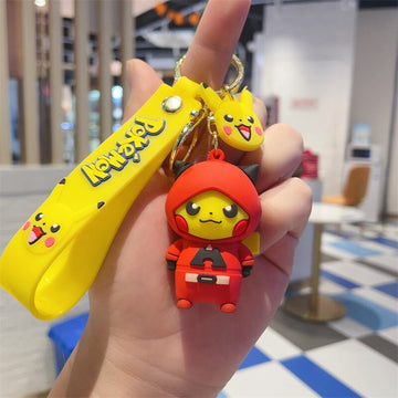 Pokemon 'Mischief Pikachu' Keyring PVC Keychain