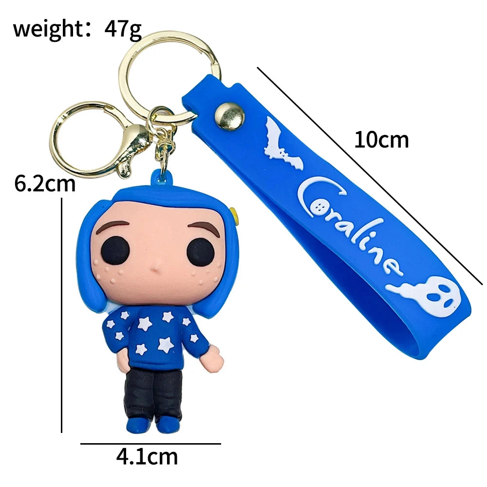 Coraline ‘Star Sleepwear' Silicone Keyring Keychain