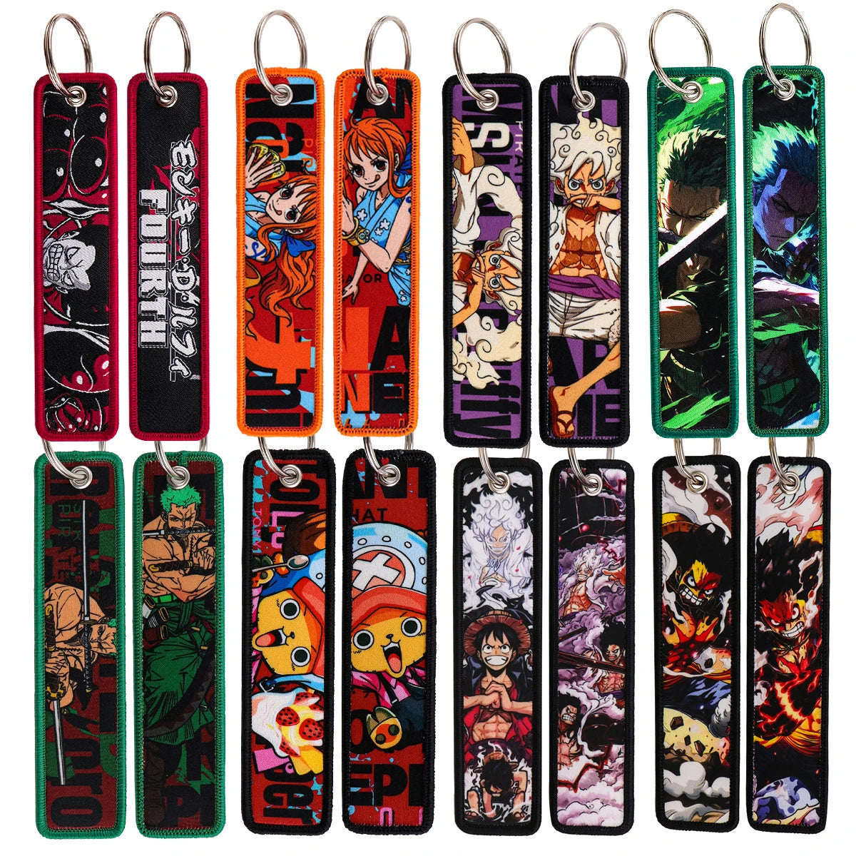 One Piece 'Cat Burglar Nami' Embroidered Keyring Keychain