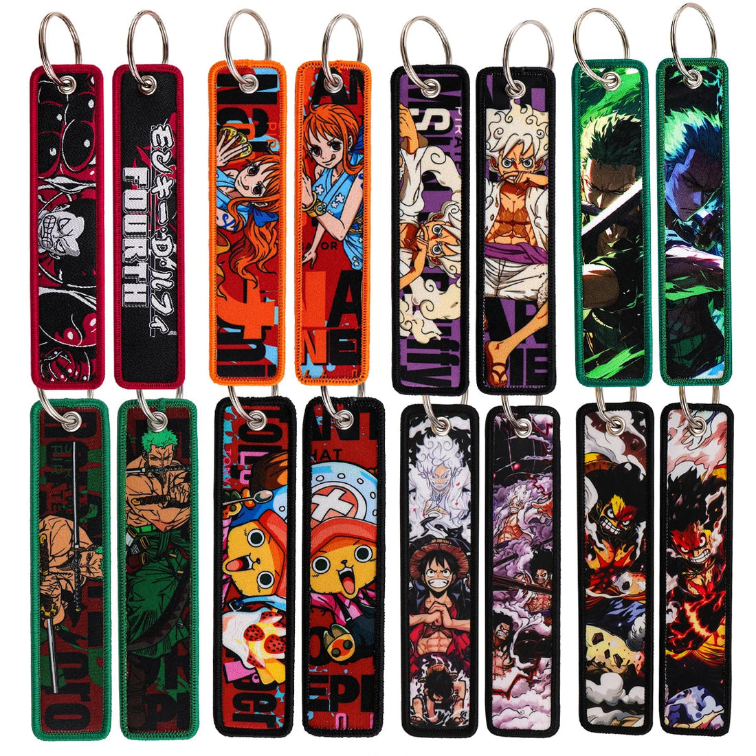 One Piece 'Brook' Embroidered Keyring Keychain