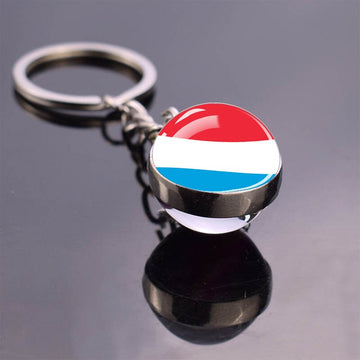 Europe Flag 'Netherlands' Keyring Metal Keychain