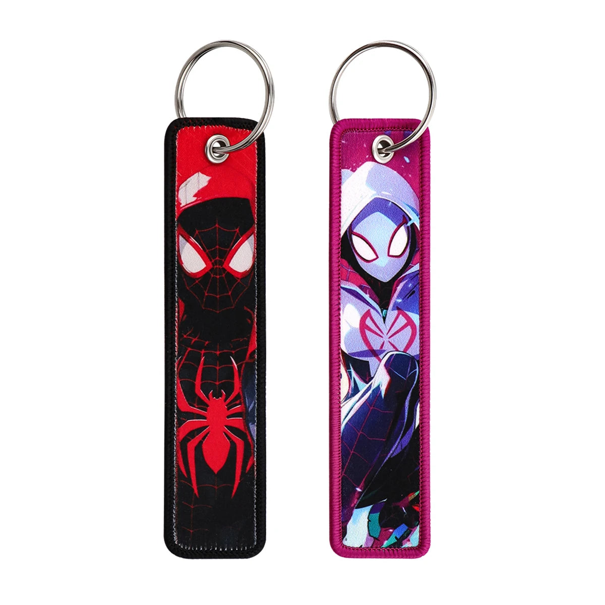 Spider-Man Miles Morales Embroidered Keyring Keychain