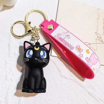 Sailor Moon 'Luna | Chibi' Keyring Silicone Keychain